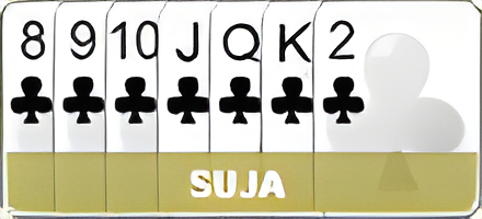 Exemplo de canastra suja na Tranca — 7 cartas com curinga